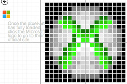 pixel art xbox logo